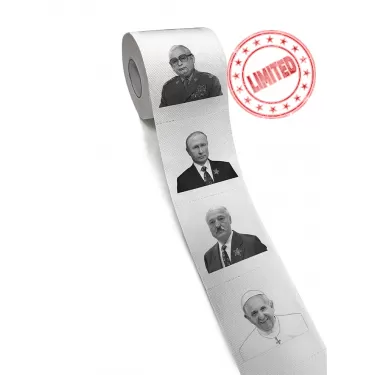 Anti-Communist Toilet paper with Pope Francis, Putin, Lukashenko and Kaczynski