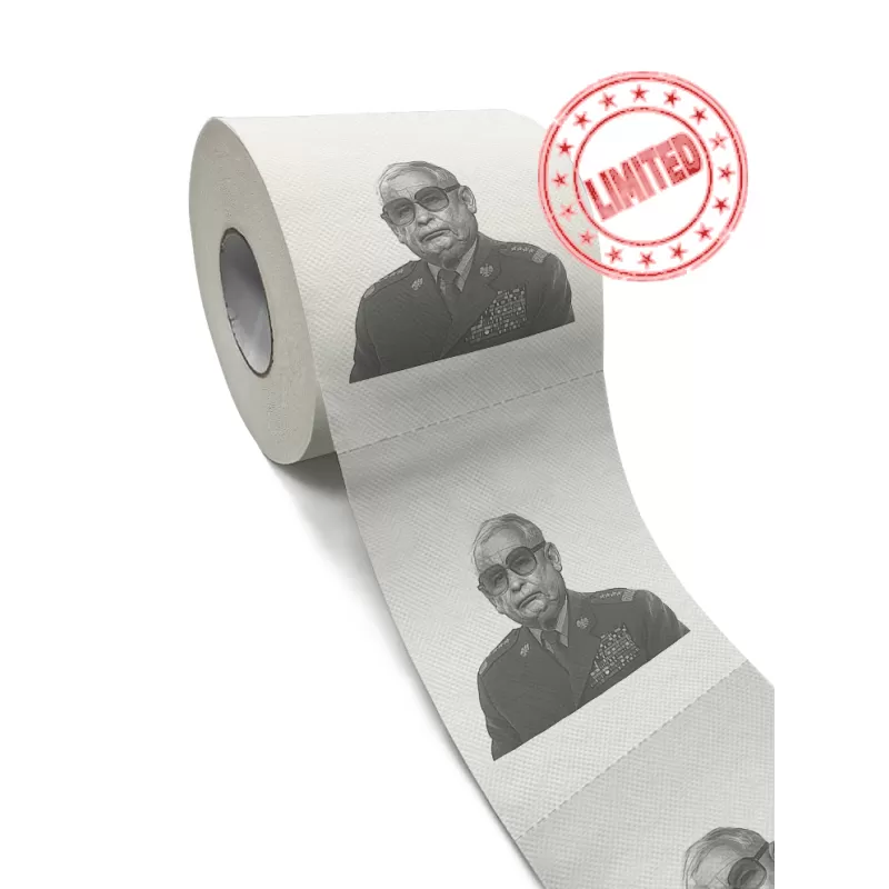 Jarosław Kaczuzelski, Toilet Paper with a Caricature Styled as General Jaruzelski - LIMITED EDITION